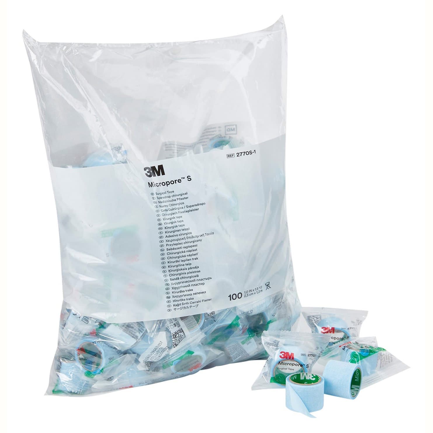 3M Kind Removal Silicone Tape, 1 Inch x 1-1/2 Yard - Case of 500 - Image 1