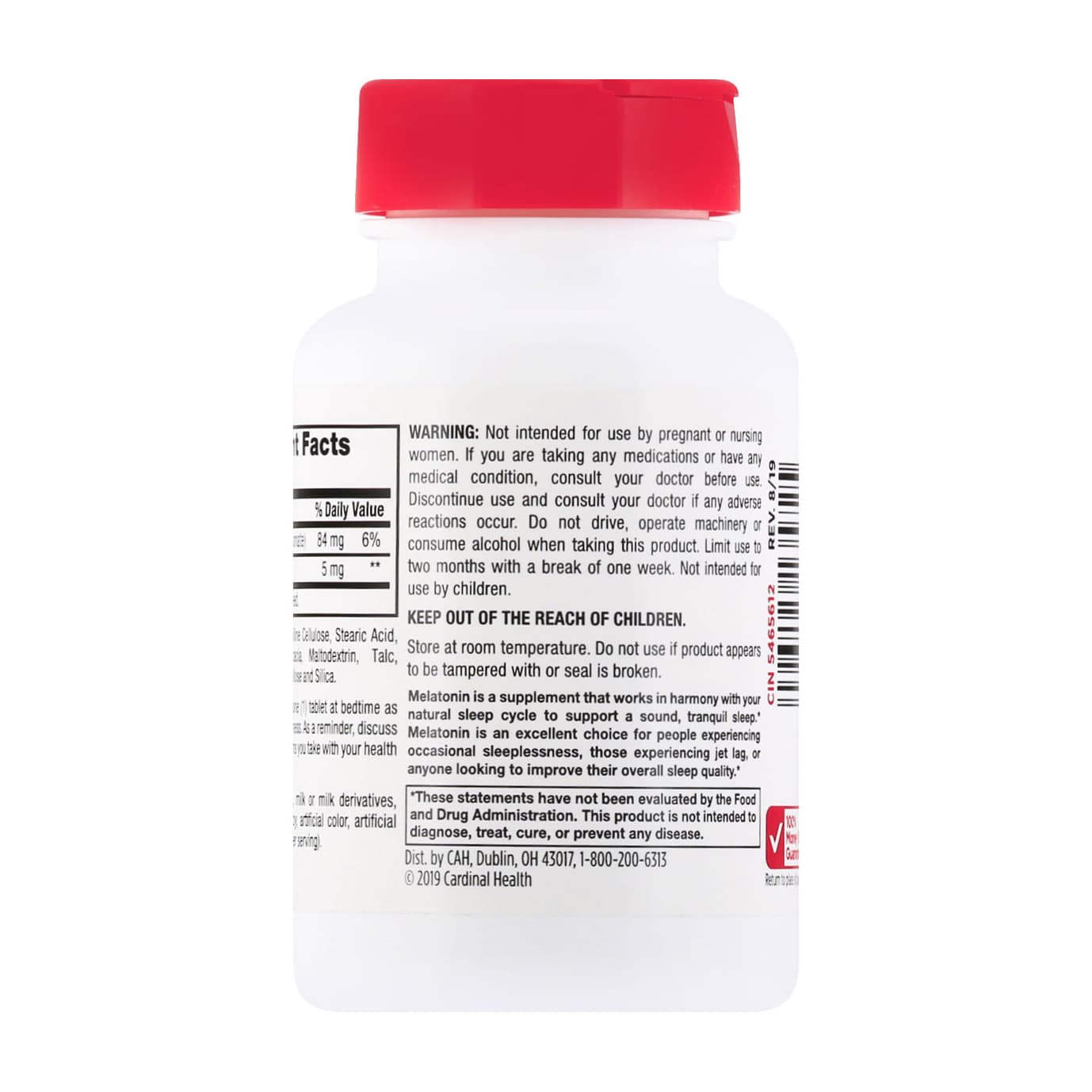 Leader Melatonin Tablets, 5 mg - Bottle of 120 - Image 3