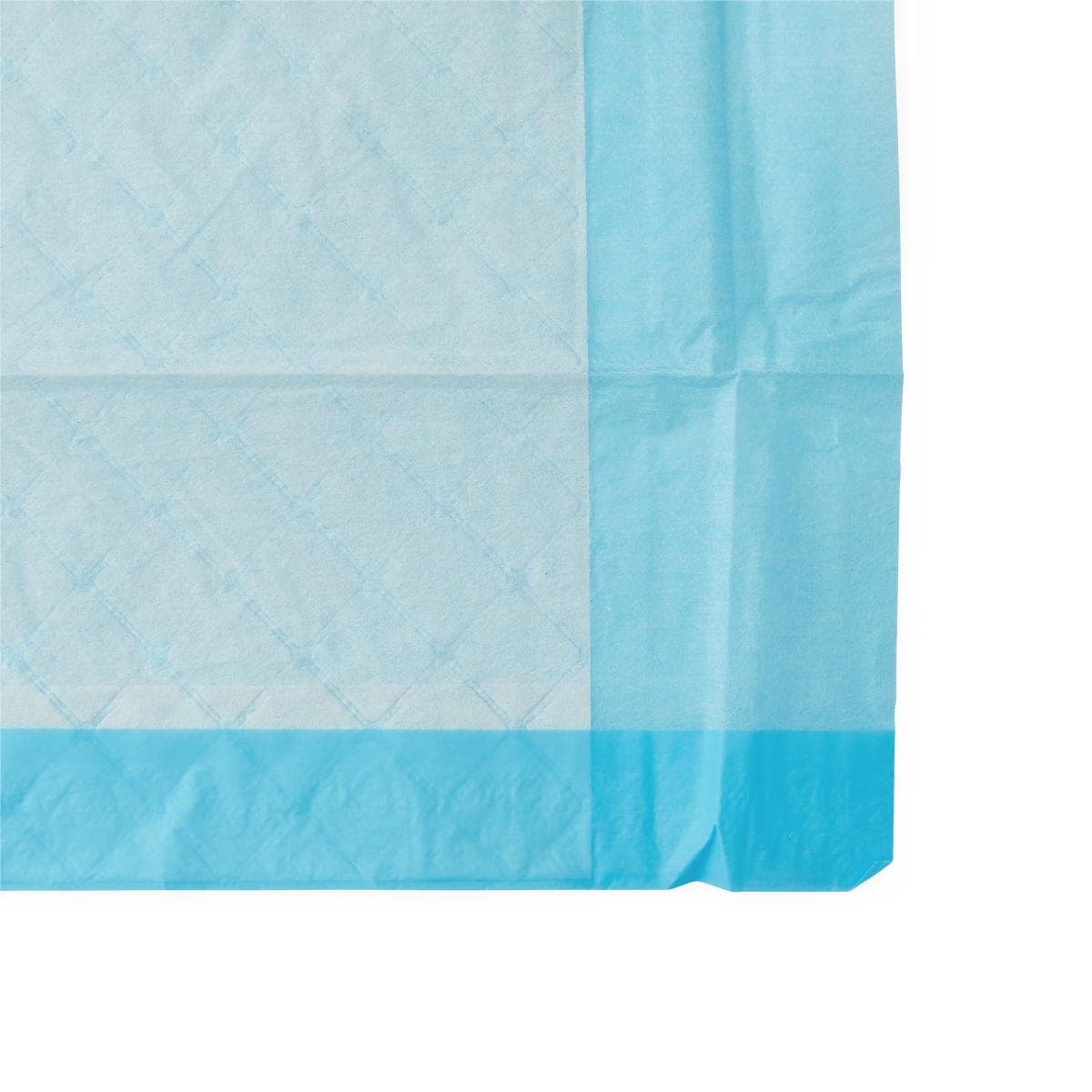 Medline Protection Plus Underpad, Light Absorbency, 23 x 36 Inch, Blue - Image 2