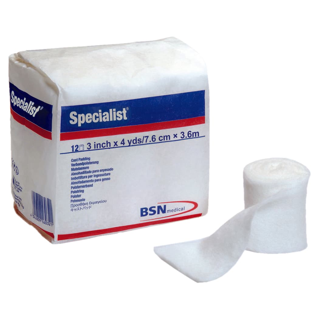 Specialist Sterile Natural Crimp Cast Padding, 3 Inch x 4 Yard - Case of 50 - Image 1