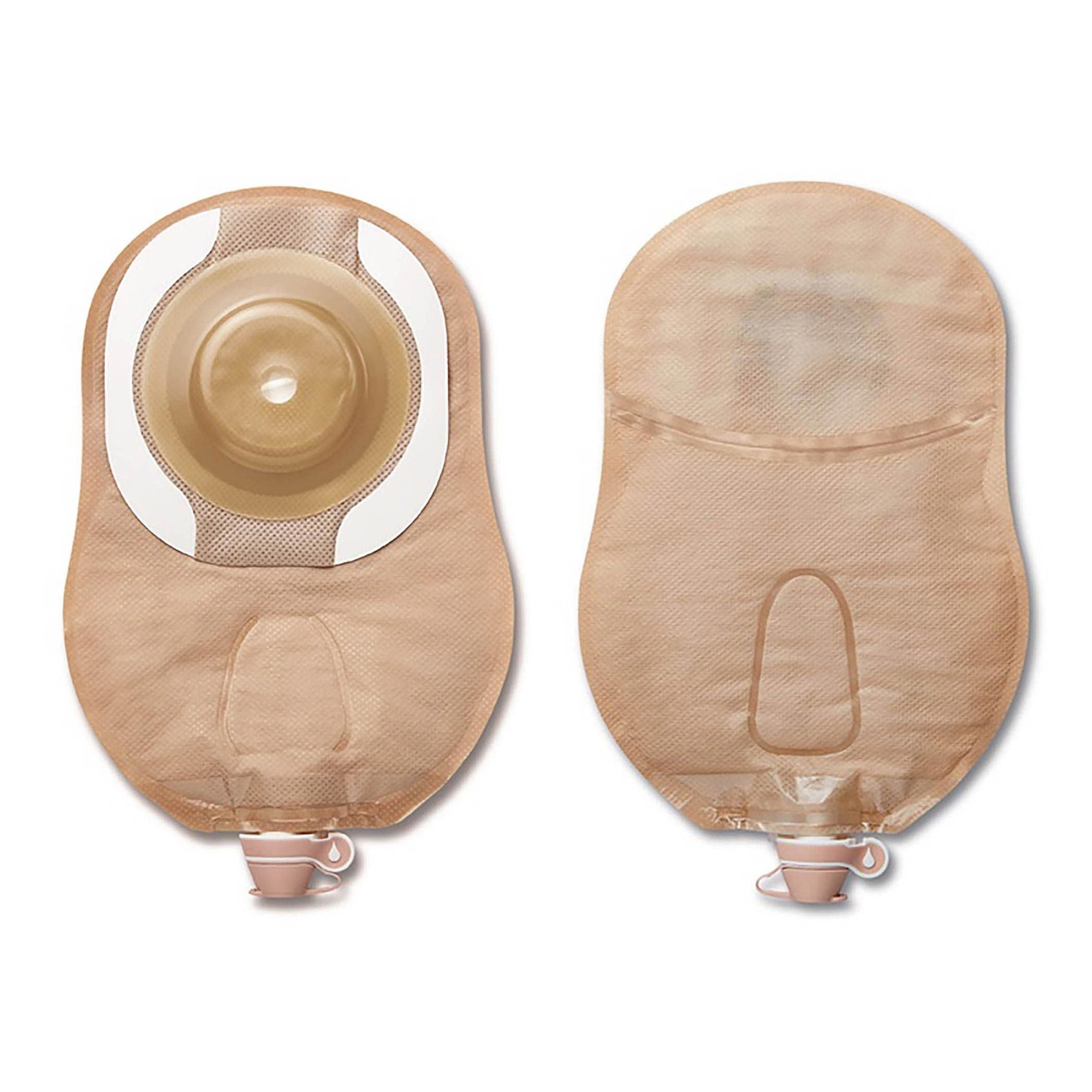 CeraPlus Soft Convex 1-Piece Cut-To-Fit Urostomy Pouching System, Up to 2-1/8 Inch - Box of 5 - Image 1