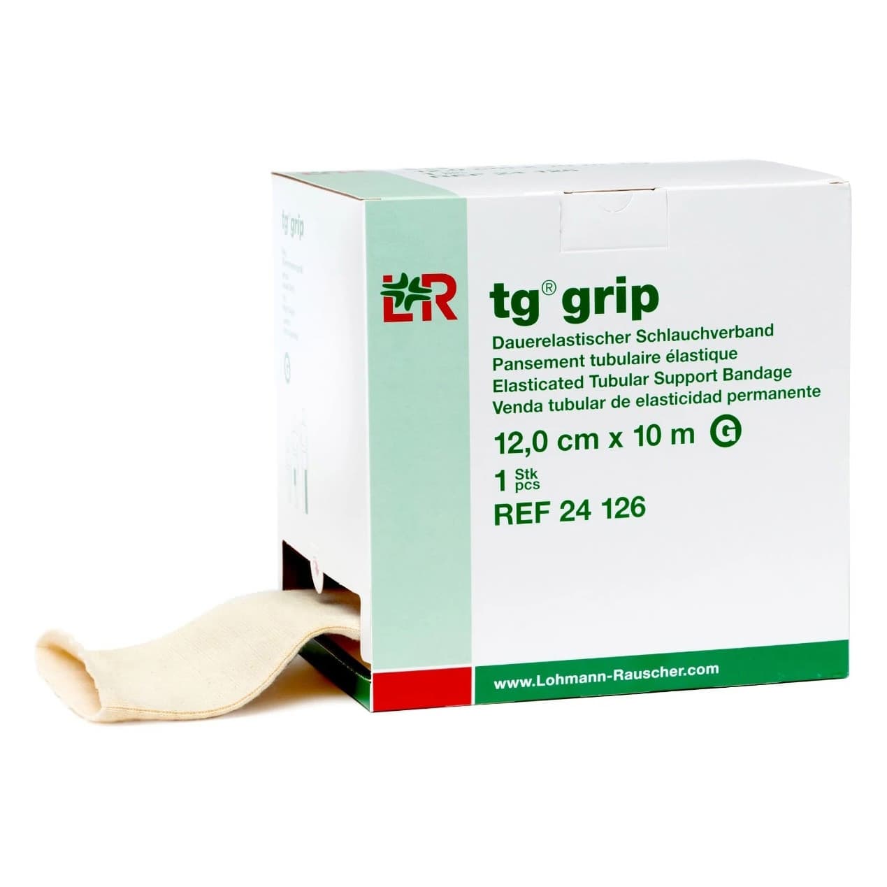 TG grip Elasticated Tubular Support Bandage, 4.7 Inch x 11 Yard/Size G - Box of 1 - Image 1