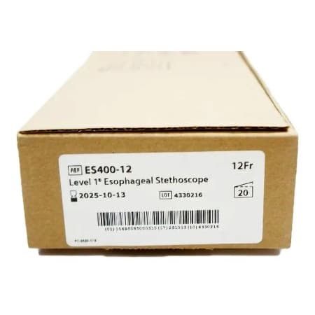 Smiths Medical Esophageal Stethoscope 400 Series Thermistor with Temperature Sensor, 12 FR - Box of 20 - Image 1