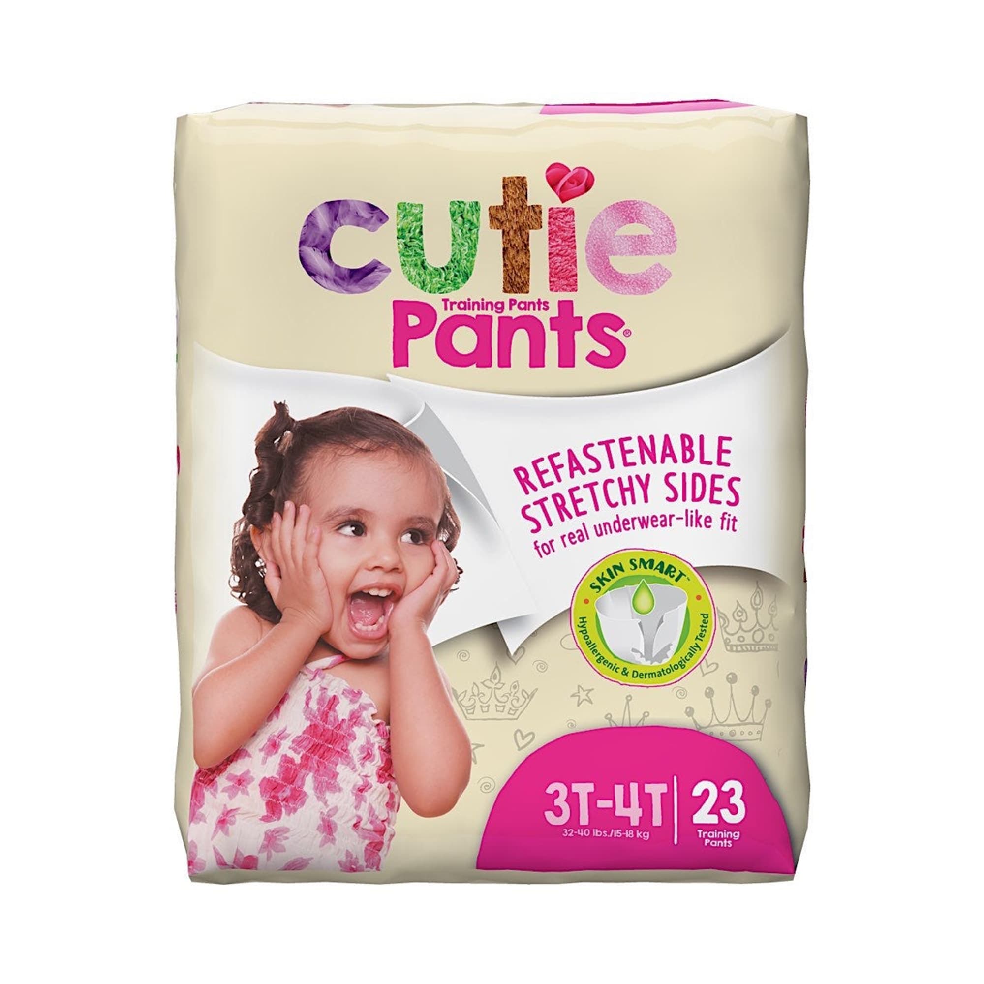 Cuties Training Pants for Girls, 3T to 4T, 32 to 40 lbs - Case of 92 - Image 1