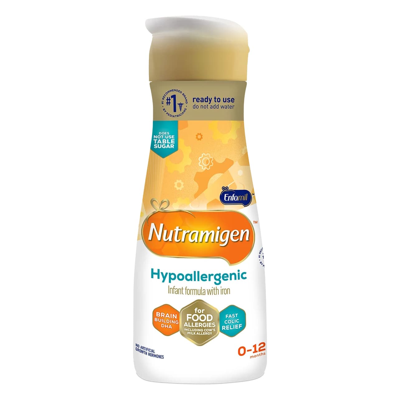 Nutramigen Hypoallergenic Infant Formula with Iron, 32 oz. - Case of 6 - Image 1