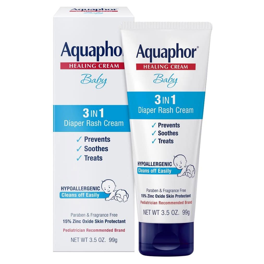 Aquaphor Baby Diaper Rash Cream, 3 in 1 - Image 1