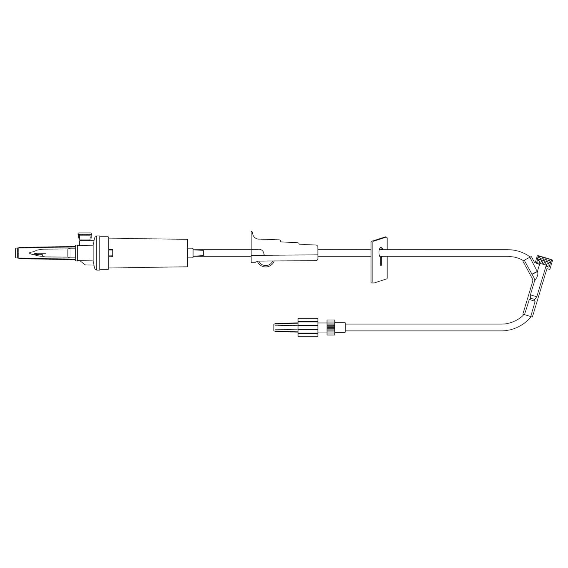 MedStream Gravity Primary IV Administration Set with Injection Y-Port, 81 Inch Tubing, 27.5 mL - Box of 50 - Image 1