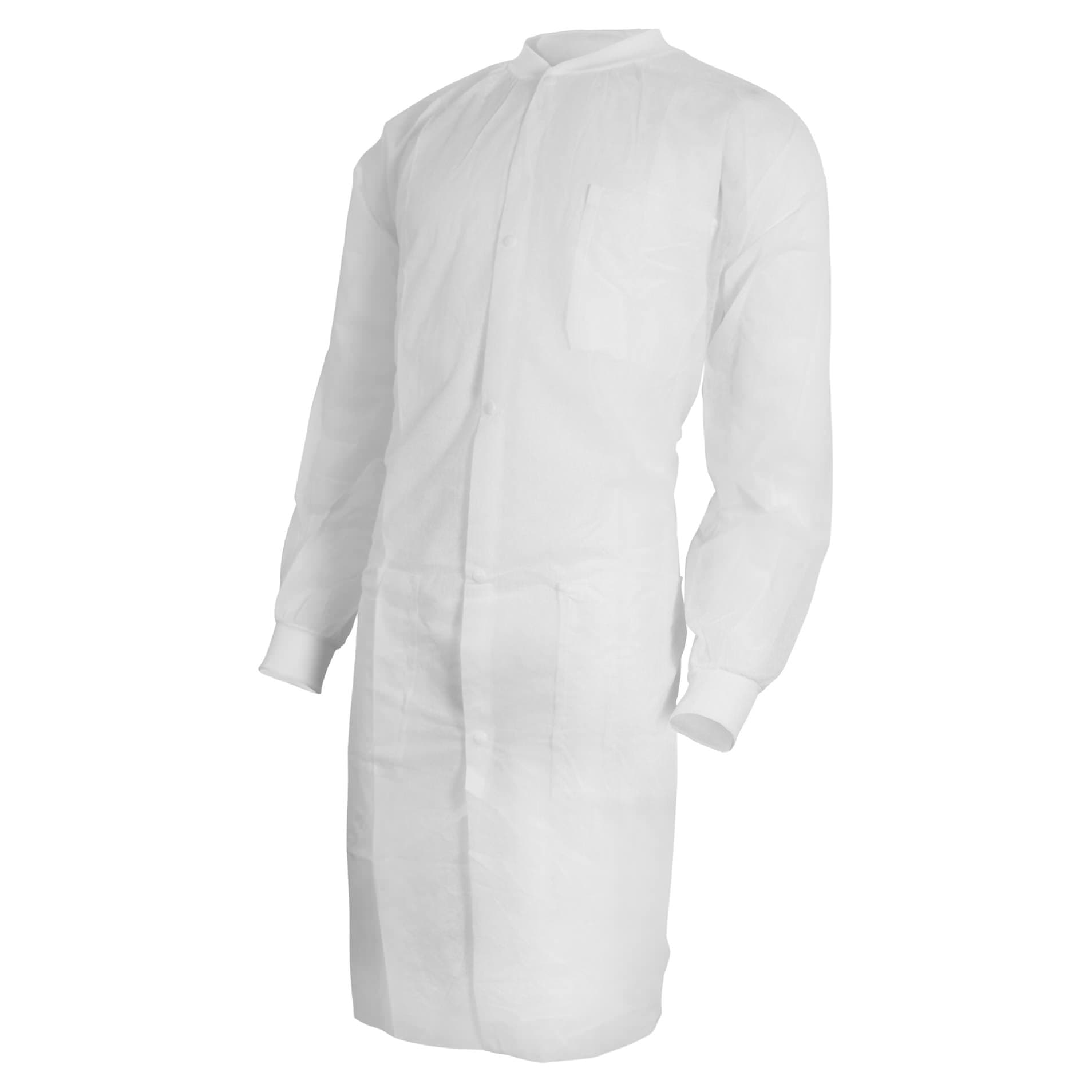McKesson Lab Coat, White, Large-XLarge - Case of 30 - Image 1