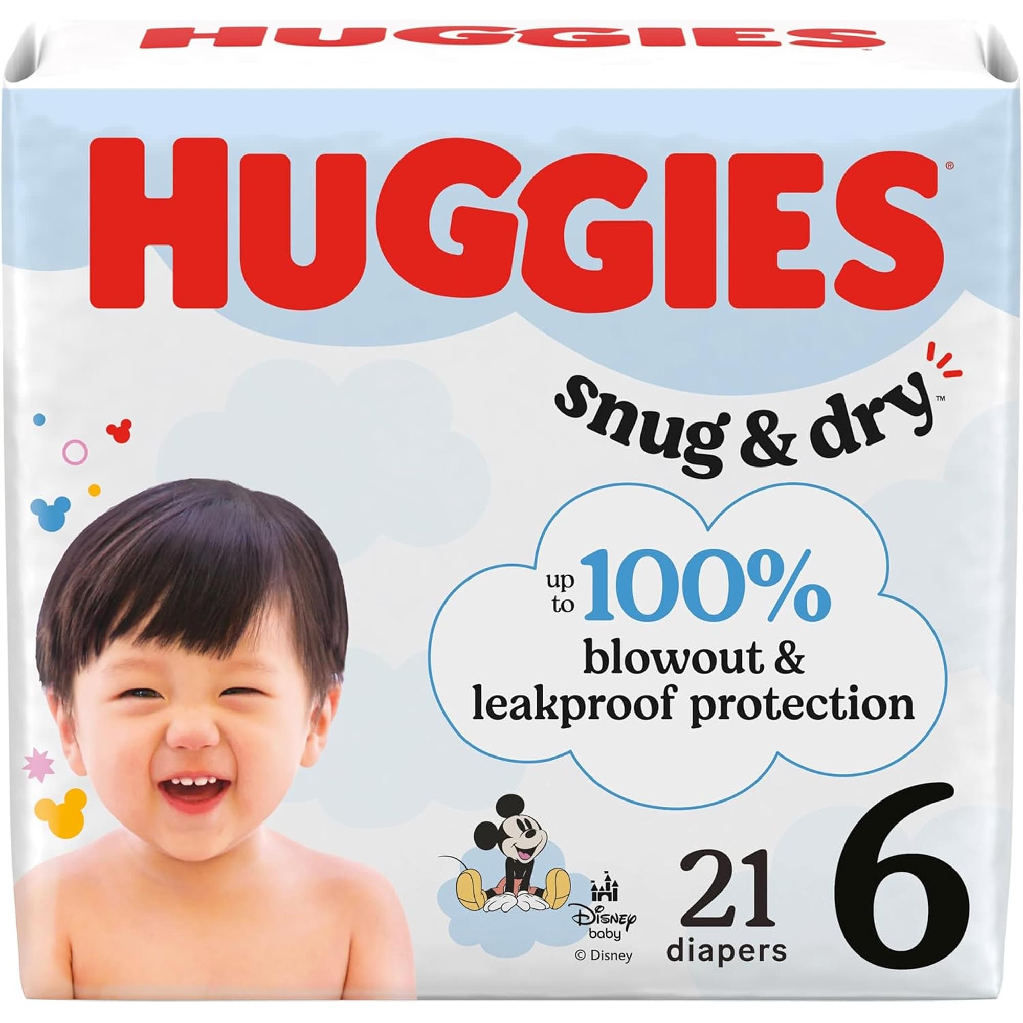 Huggies Snug And Dry Baby Diapers, Size 6 - Carton of 84 - Image 1
