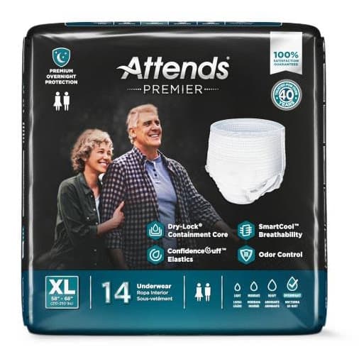 Attends Premier Unisex Underwears, Extra Large - Case of 56 - Image 1