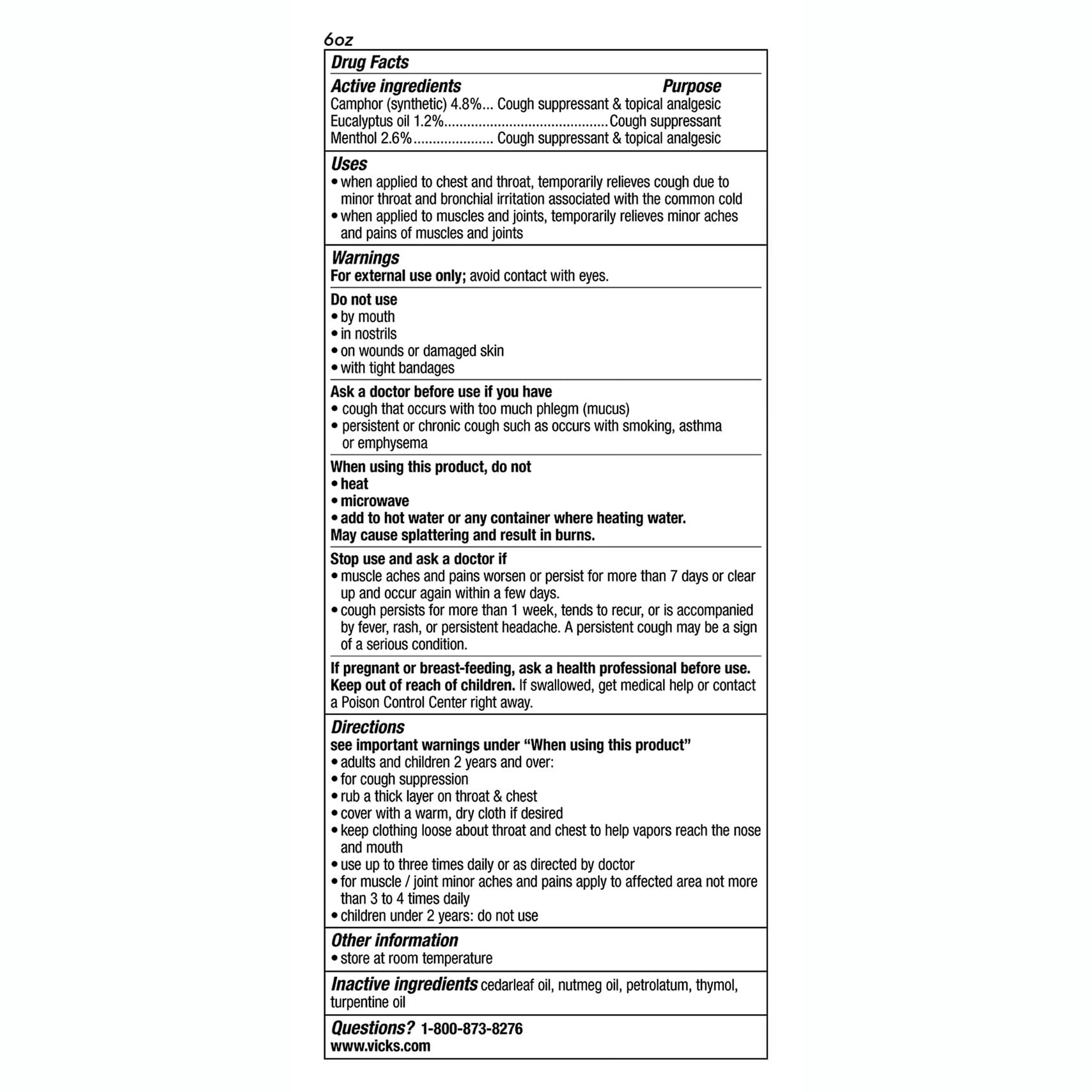 Vicks VapoRub Cough Suppressant Topical Analgesic Ointment - Image 3