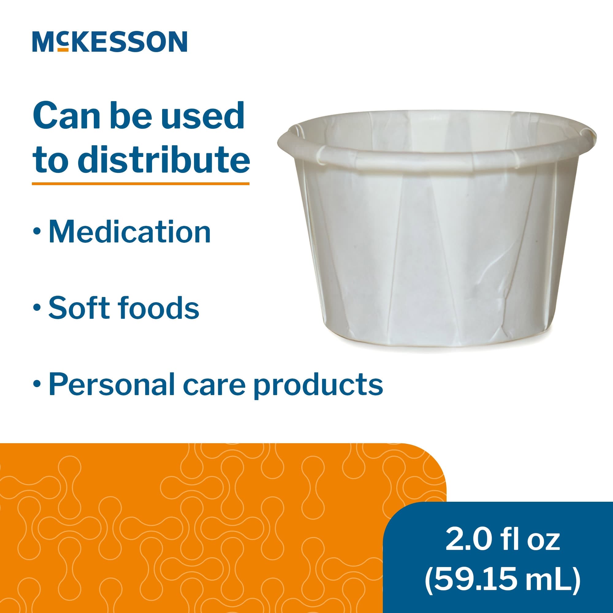 McKesson Souffle White Paper Disposable Cup - Image 5