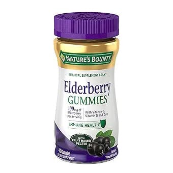 Nature's Bounty Elderberry Gummies - Bottle of 40 - Image 1