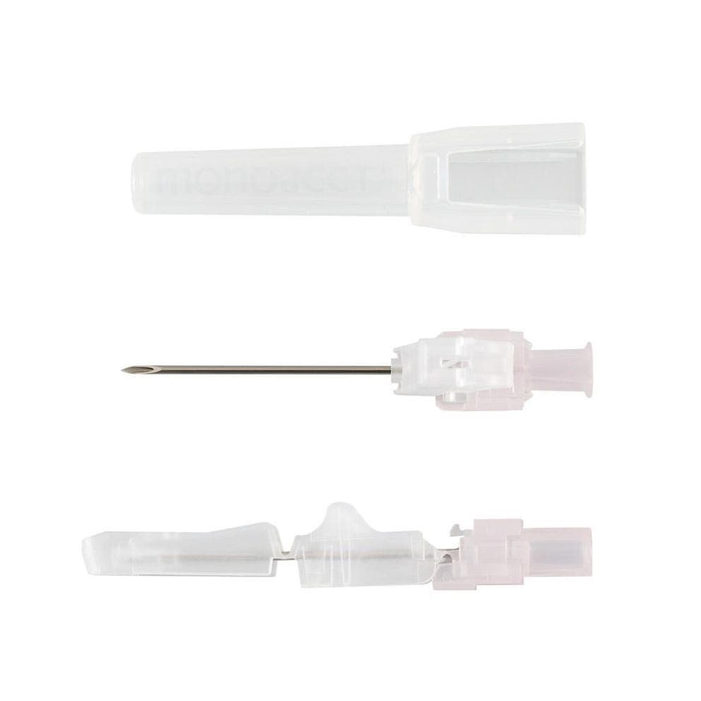 Magellan Hypodermic Safety Needle, 18 Gauge x 1.5 Inch - Box of 50 - Image 1