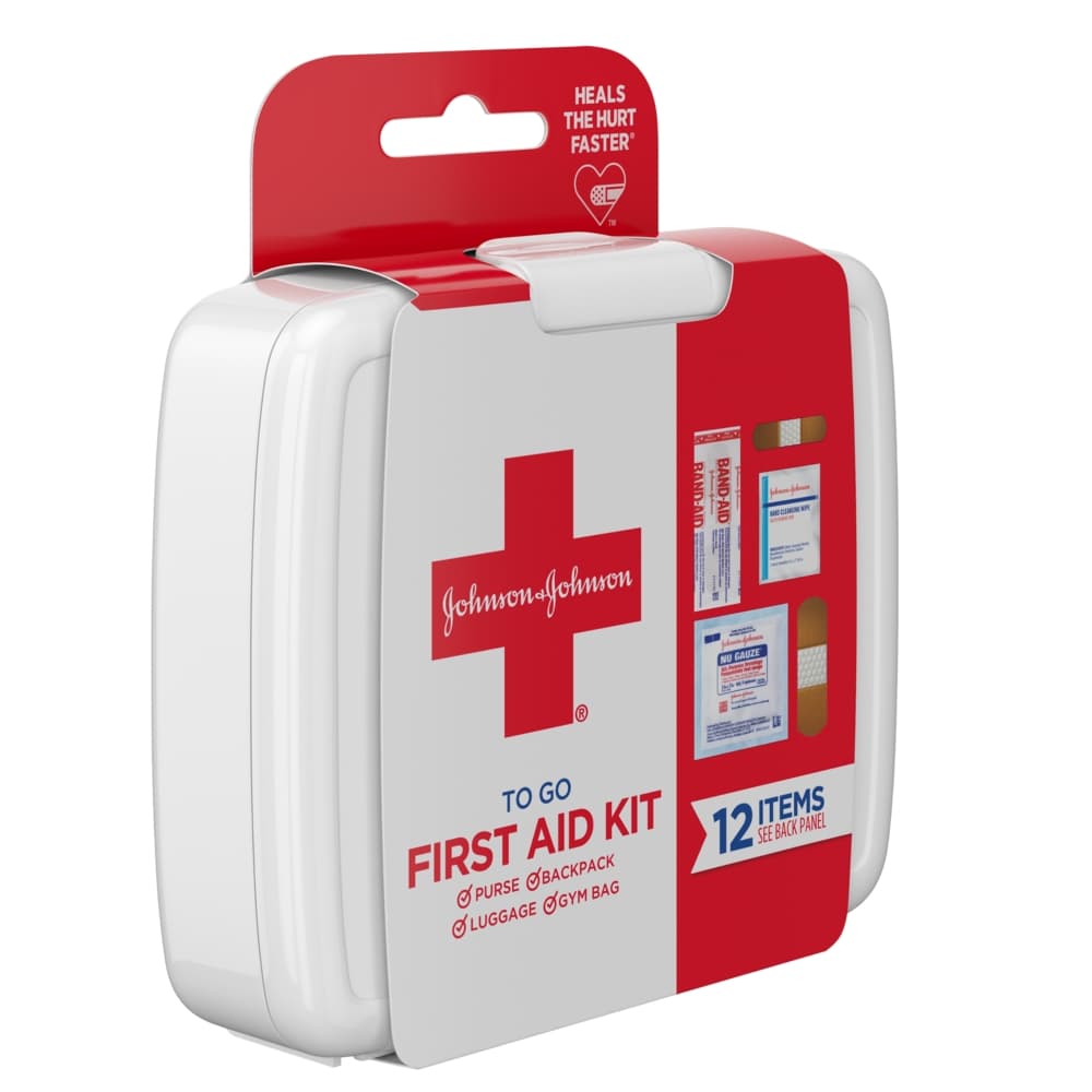 Johnson & Johnson Mini First Aid Kit, 12 Pieces Kit - Image 2