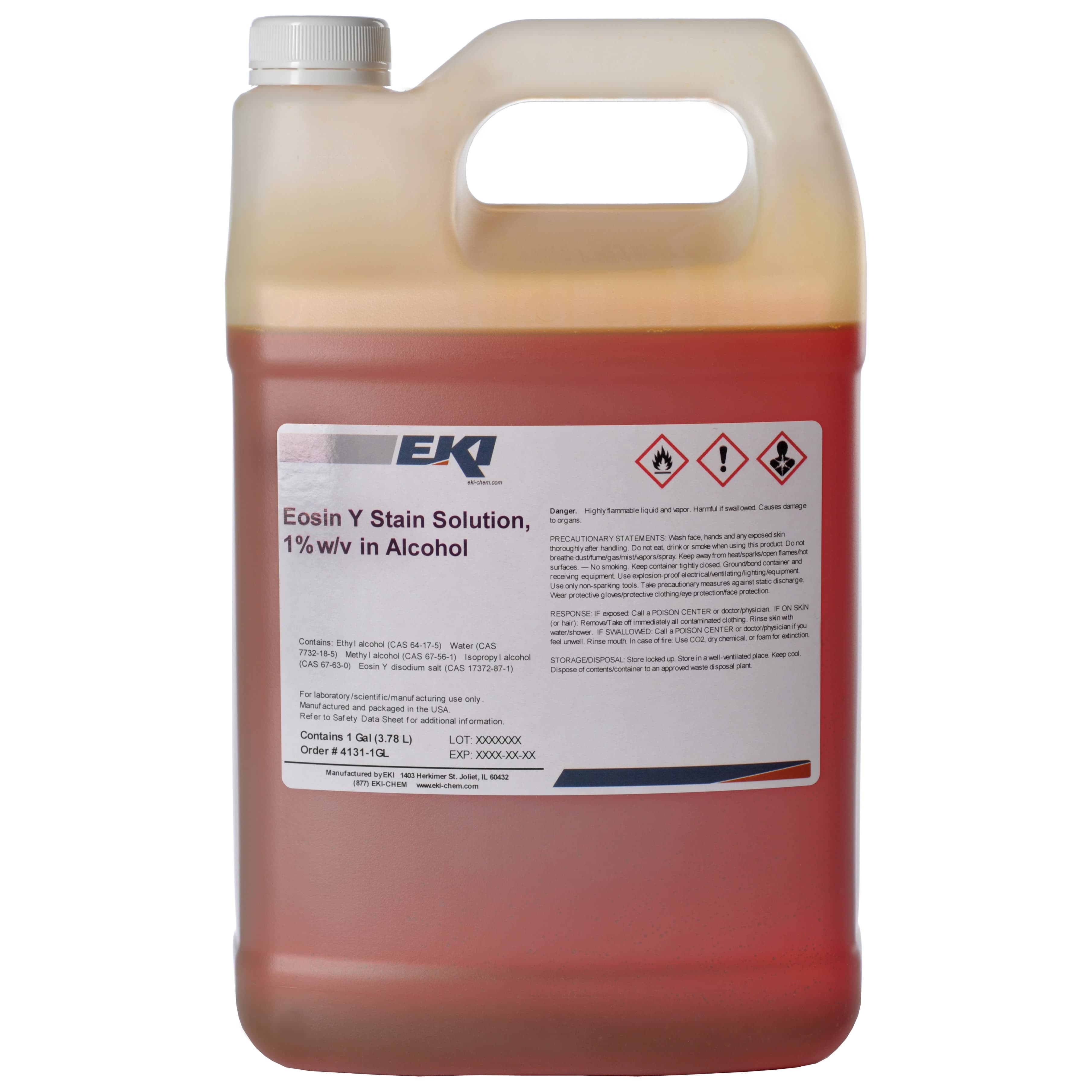 Eosin Y Stain 1% Alcoholic, 1 Gallon - Each - Image 1