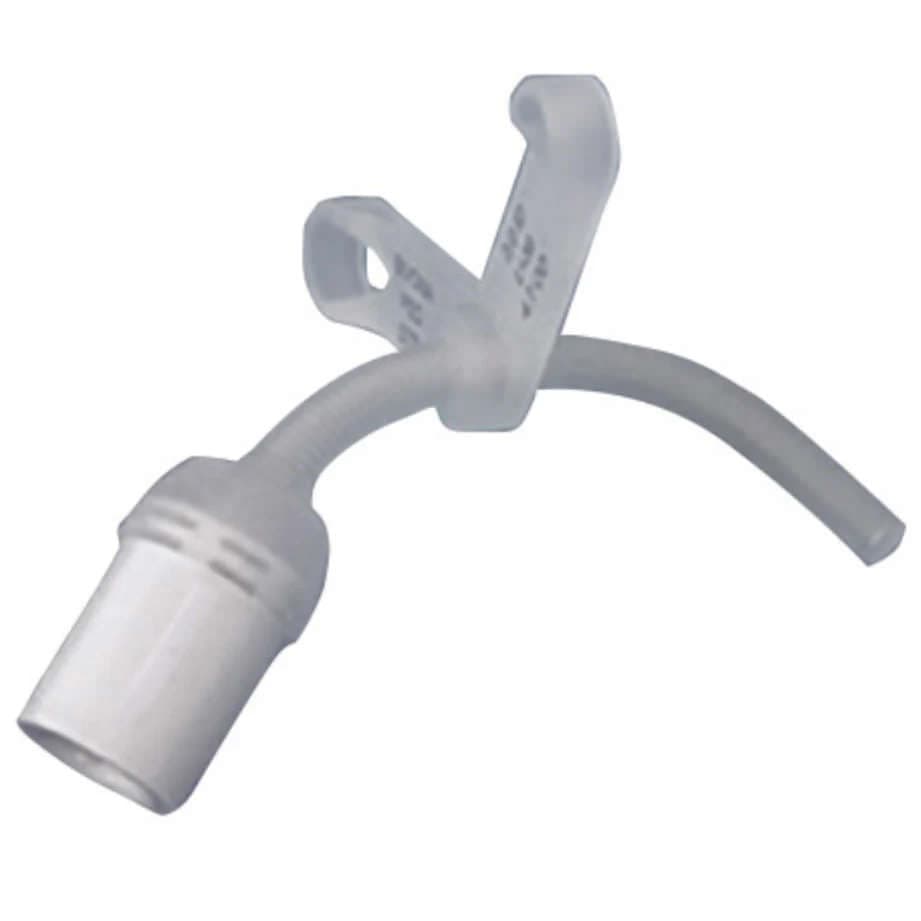 Bivona Uncuffed Neonatal V Neck Flange FlexTend Tracheostomy Tube, Size 3.5mm - Image 1