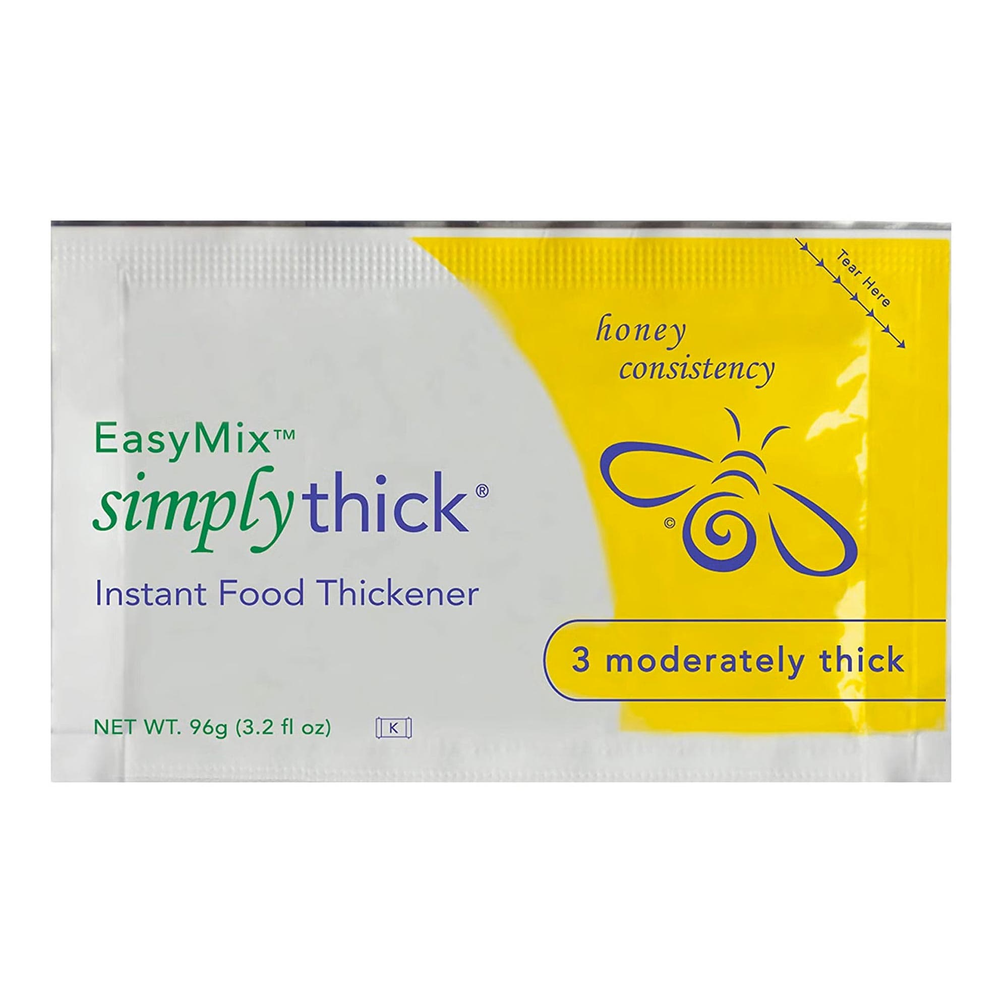 Simply Thick Easy Mix Honey Consistency Food and Beverage Thickener, 96G - Box of 25 - Image 1