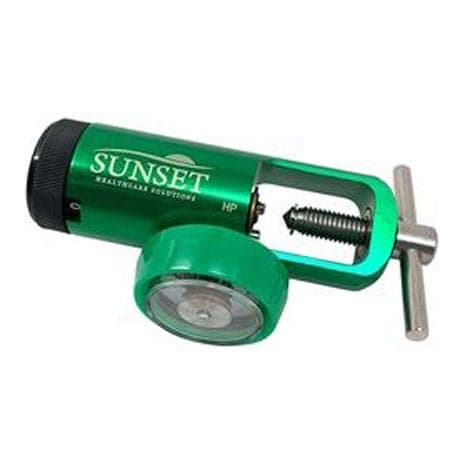 Sunset Pediatric Mini CGA 870 Oxygen Regulator, 0-4 LPM - Image 1