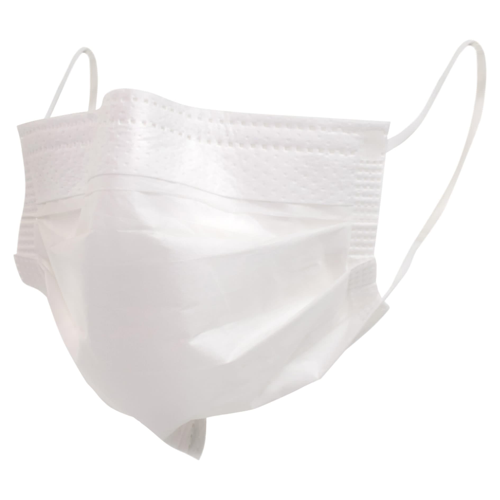 McKesson ASTM Level 3 Earloop Procedure Mask, White - Image 2