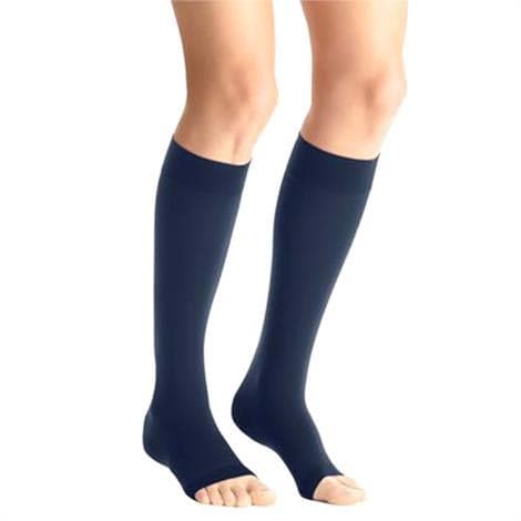 Jobst Maternity Opaque Knee High OT Compression Stockings, 20-30mmHg, Small, Navy - Pair - Image 1