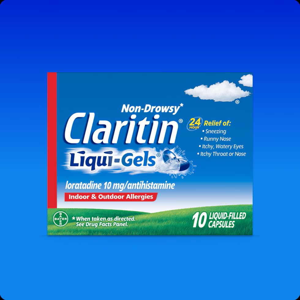 Claritin 24-Hour Liqui-Gels Capsules, 10 Count - 360/Case - Image 1