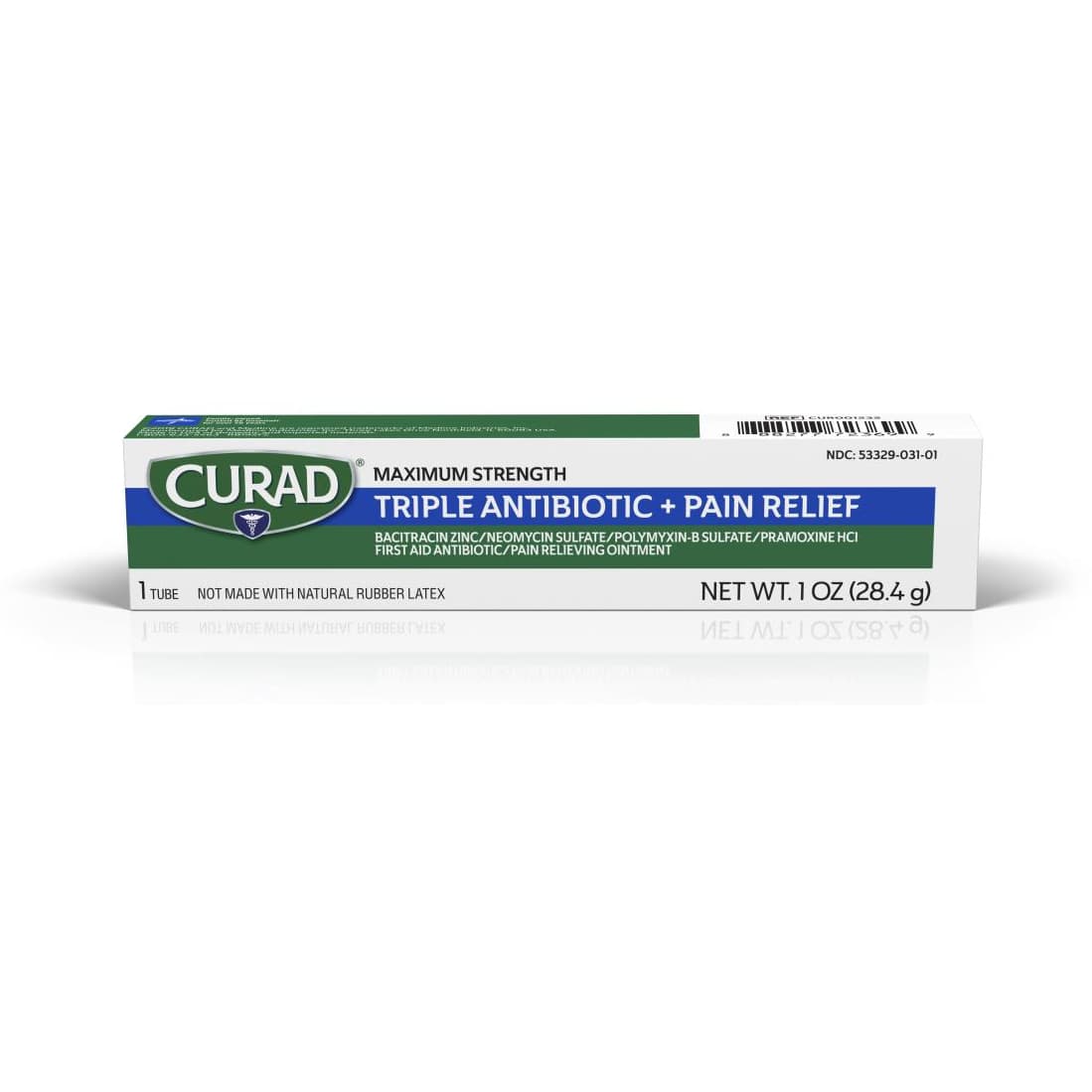 Medline CURAD Triple Antibiotic Plus Pain Relief Ointment