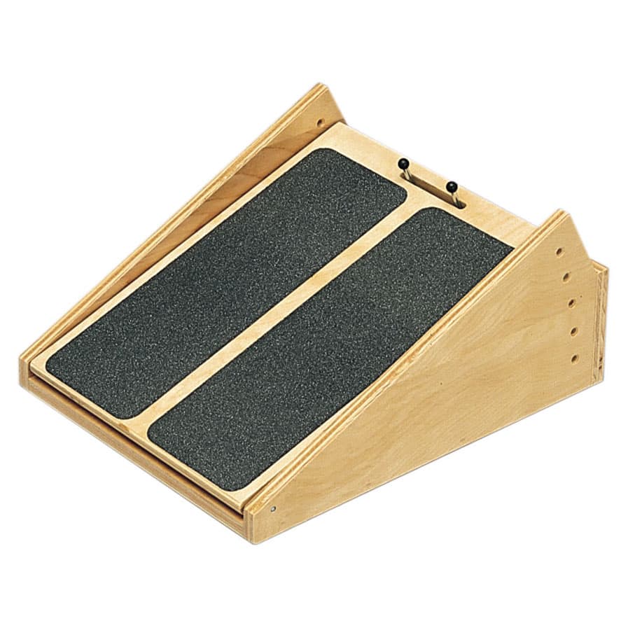 CanDo 5-level Wooden Incline Board, 5, 10, 15, 20, 25 Degrees Elevation, 14" x 18" Surface - Image 1