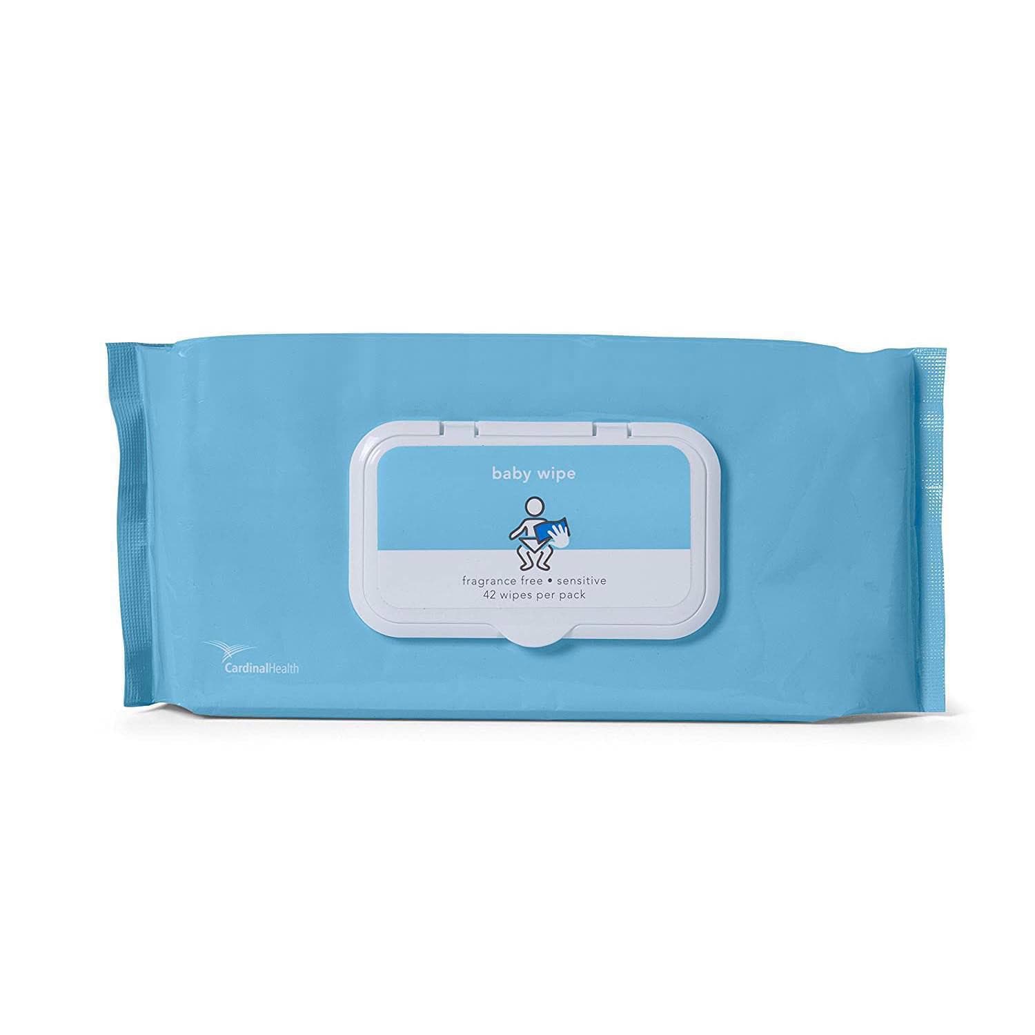Cardinal Health Premium Fragrance Free Baby Wipes - Case of 1008 - Image 1
