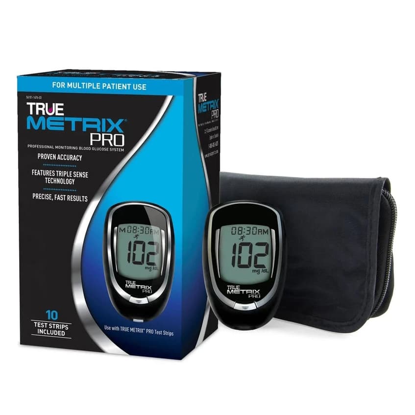 True Metrix Pro Blood Glucose Monitoring System with Meter