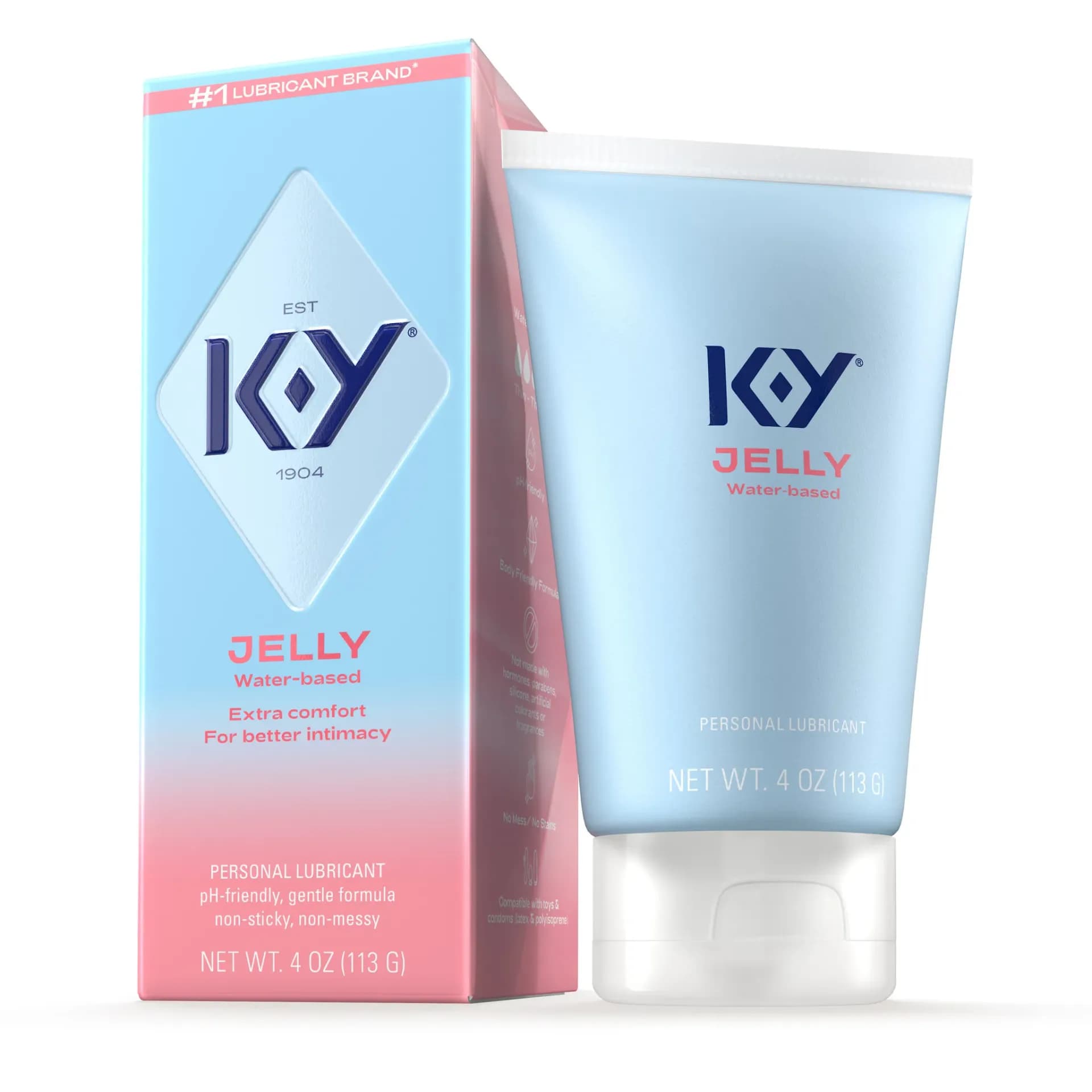 K-Y Jelly Water-Based Personal Lubricant, 4 oz - Each - Image 1