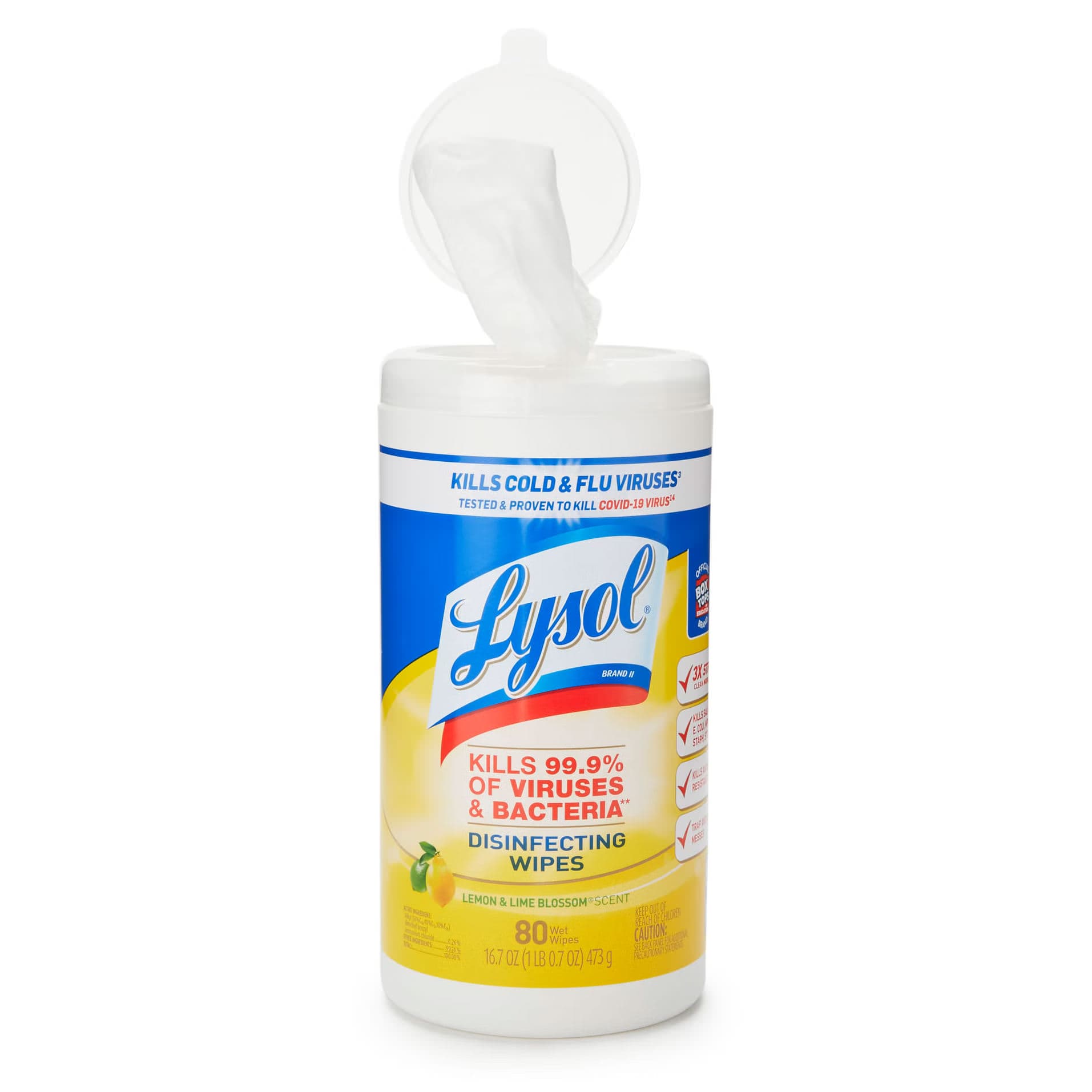 Lysol Surface Disinfectant Cleaner Canister Wipe NonSterile - Image 2