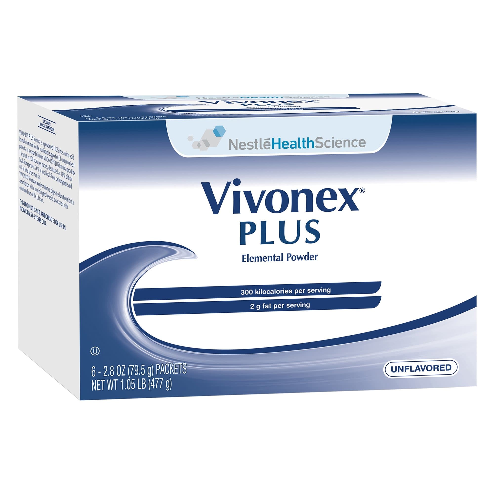 Vivonex Plus Elemental Powder, Unflavored, 2.8 oz - Case of 36 - Image 1