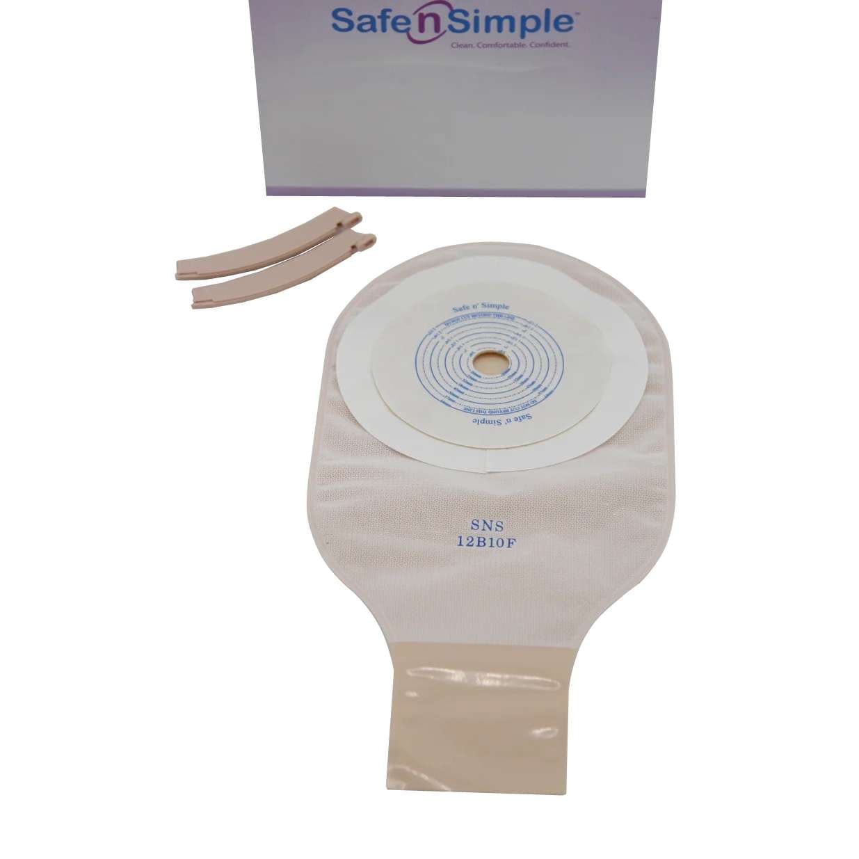 Safe n' Simple Drainable Pouch, with Filter, Opaque - Box of 10 - Image 1