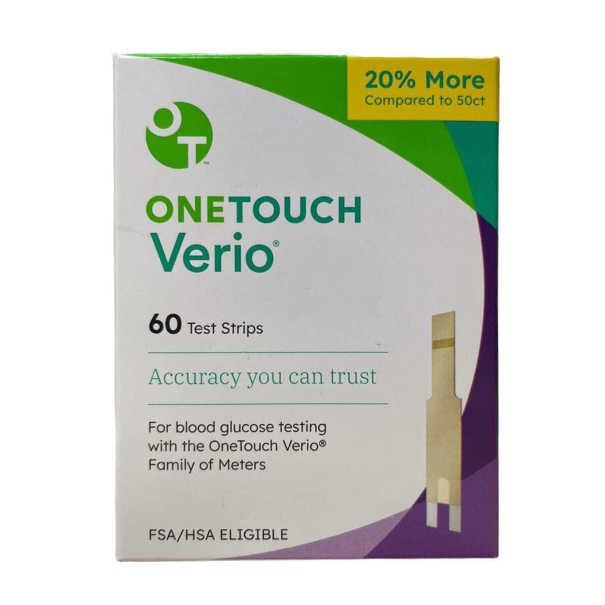 One Touch Verio Test Strips - Case of 60 - Image 1