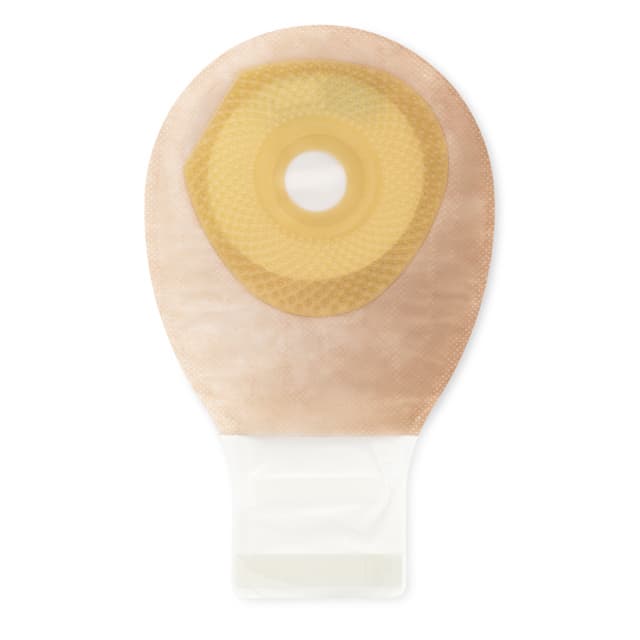 Premier 1-Piece Drainable Ostomy Pouch with Flat SoftFlex Barrier, Transparent, 7 Inch, Up to 2-1/8 Inch - Box of 20 - Image 1