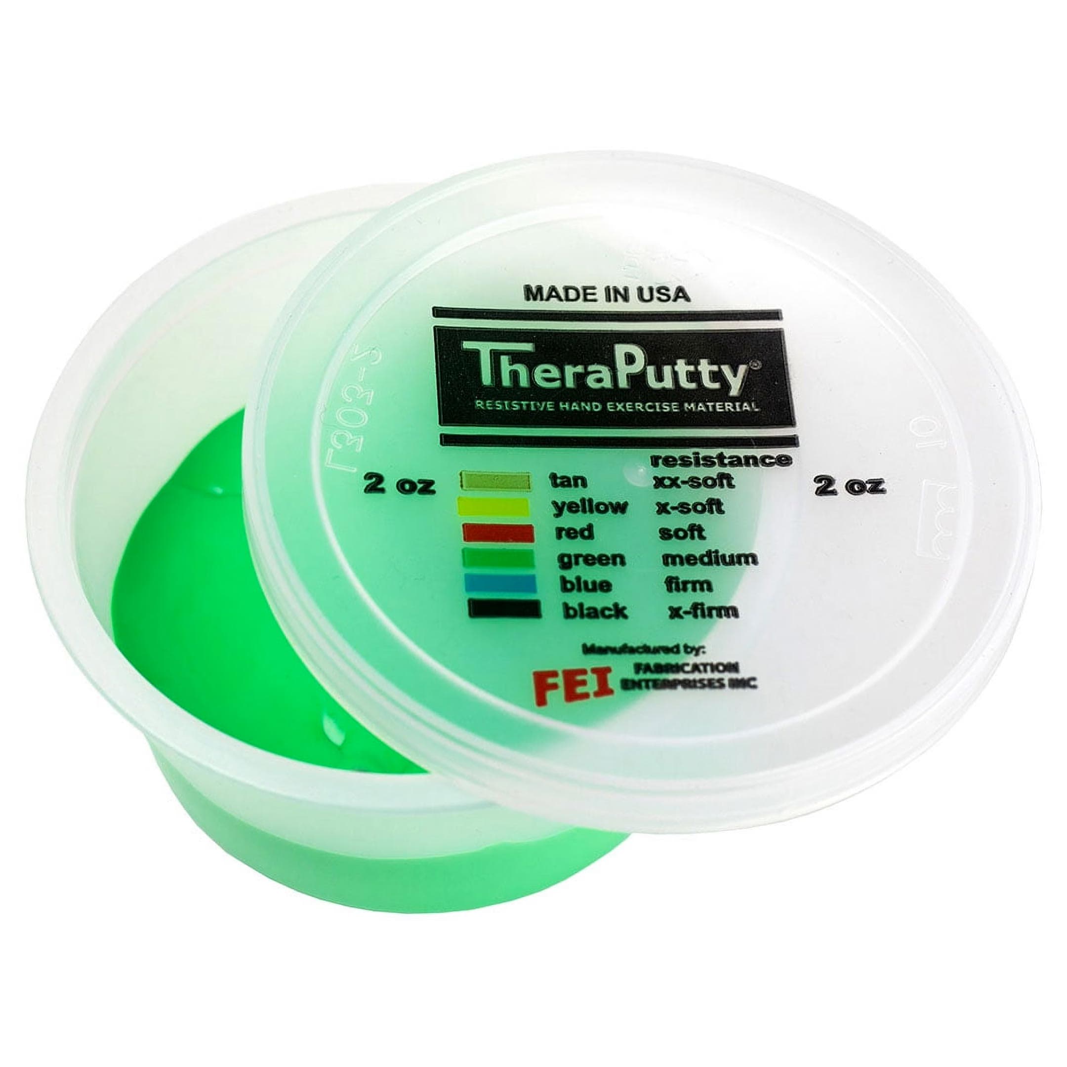 Theraputty Scented Exercise Material, Apple Scented, 2 Oz, Green, Medium - Image 1