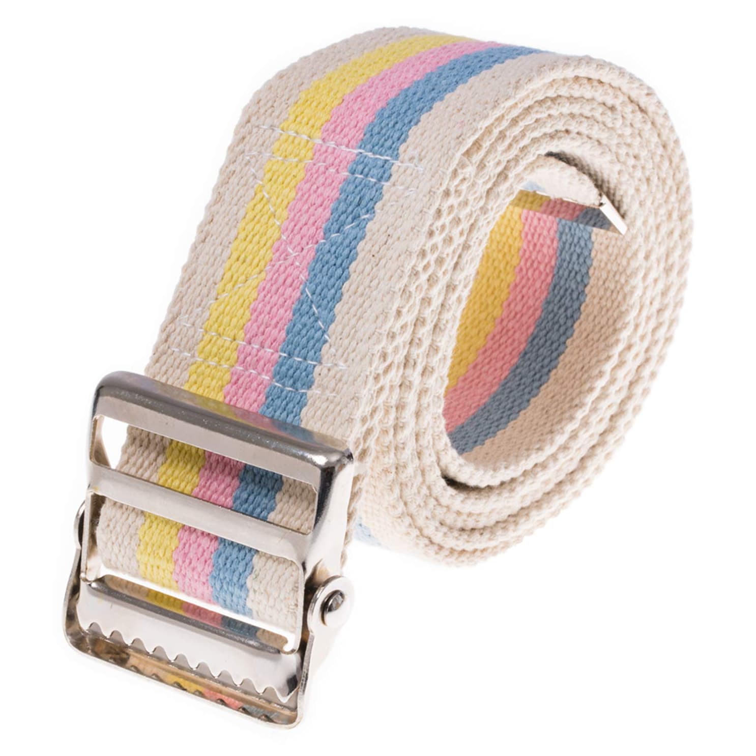 Skil-Care Cotton Gait Belt, 60" Length, Pastel Stripes - Image 1