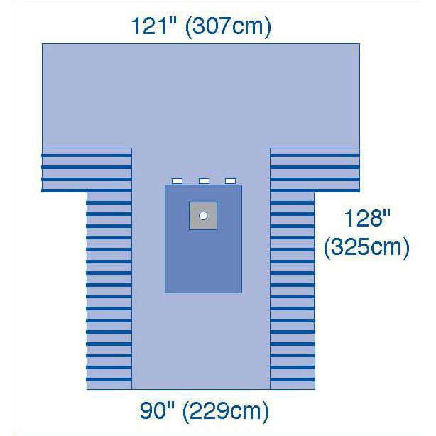Medline UltraGard Extremity T-Drapes - Case of 6 - Image 2