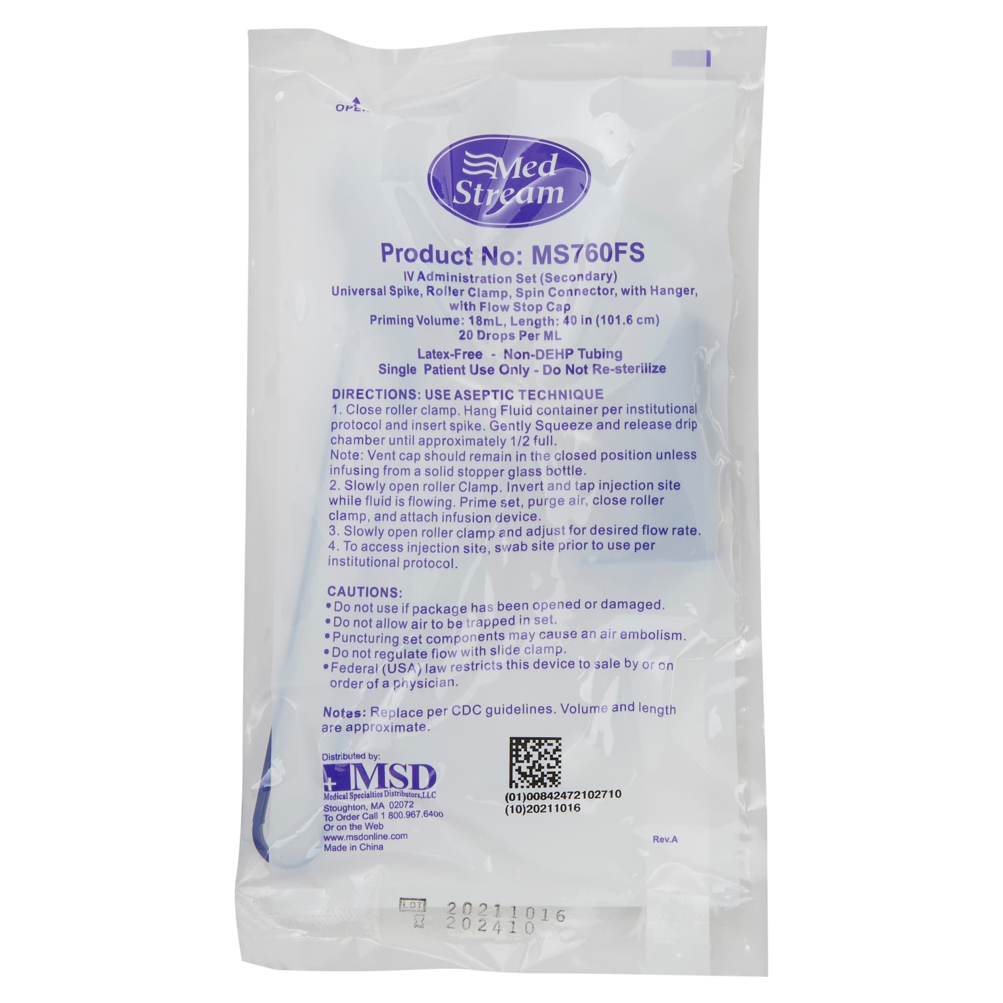 MedStream Secondary IV Administration Set - Image 3