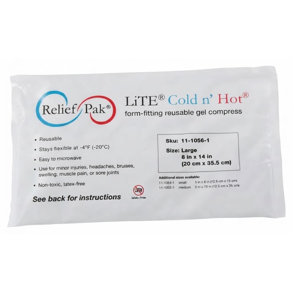 Relief Pak Val-u Pak LiTE Cold n' Hot Pack, 8 x 14 Inch - Image 1