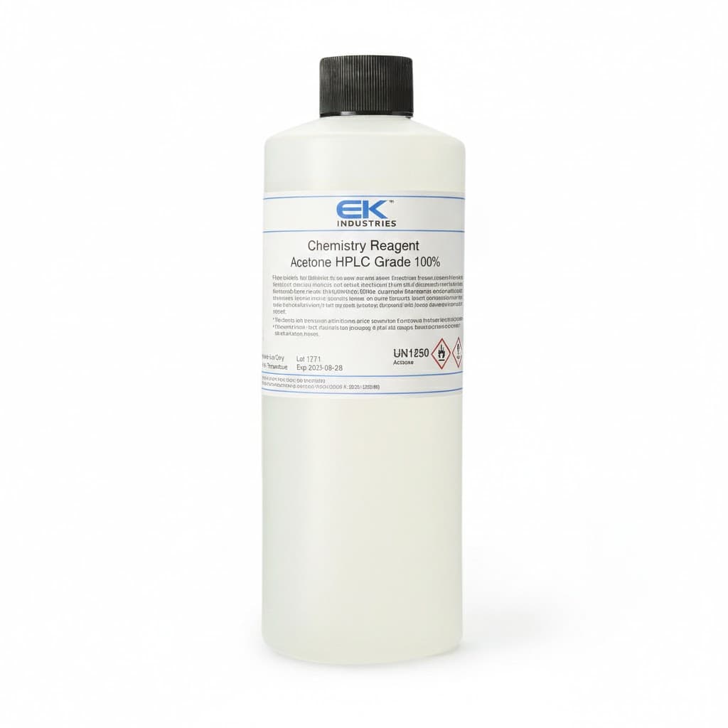 Chemistry Reagent Acetone HPLC Grade 100% , 1 Liter - Each - Image 1