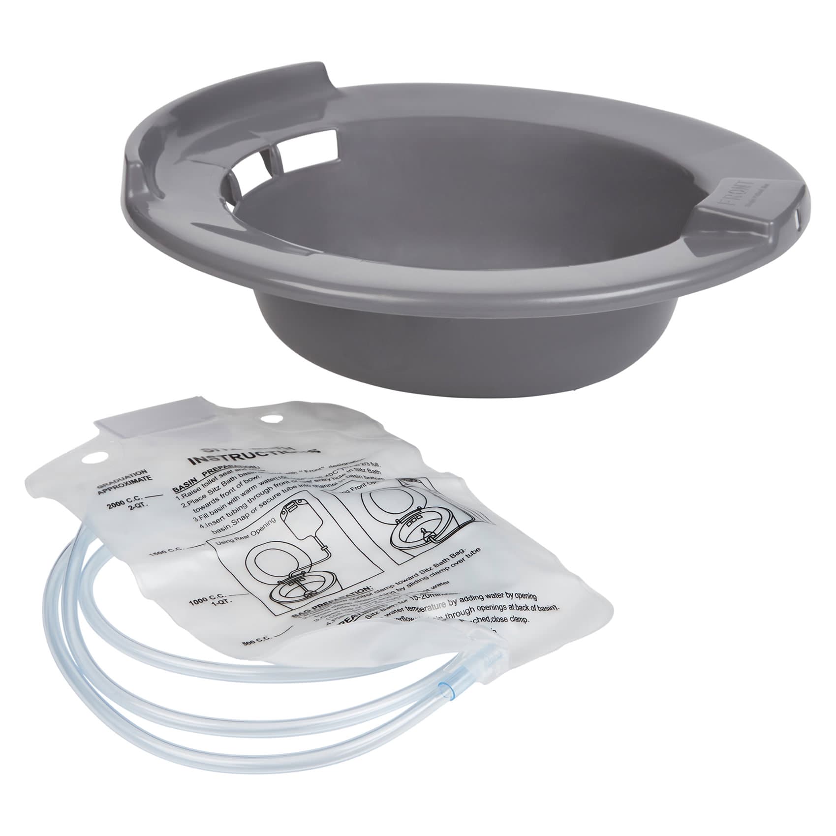 McKesson Round Plastic Graduated Sitz Bath - Image 3