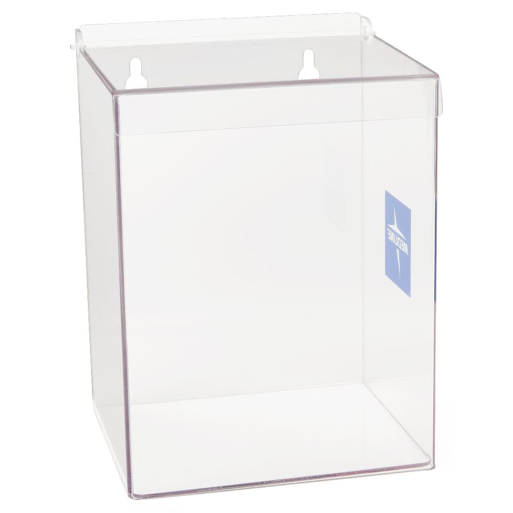 Medline Cone Mask Dispenser with Lid, Clear - Case of 6 - Image 3