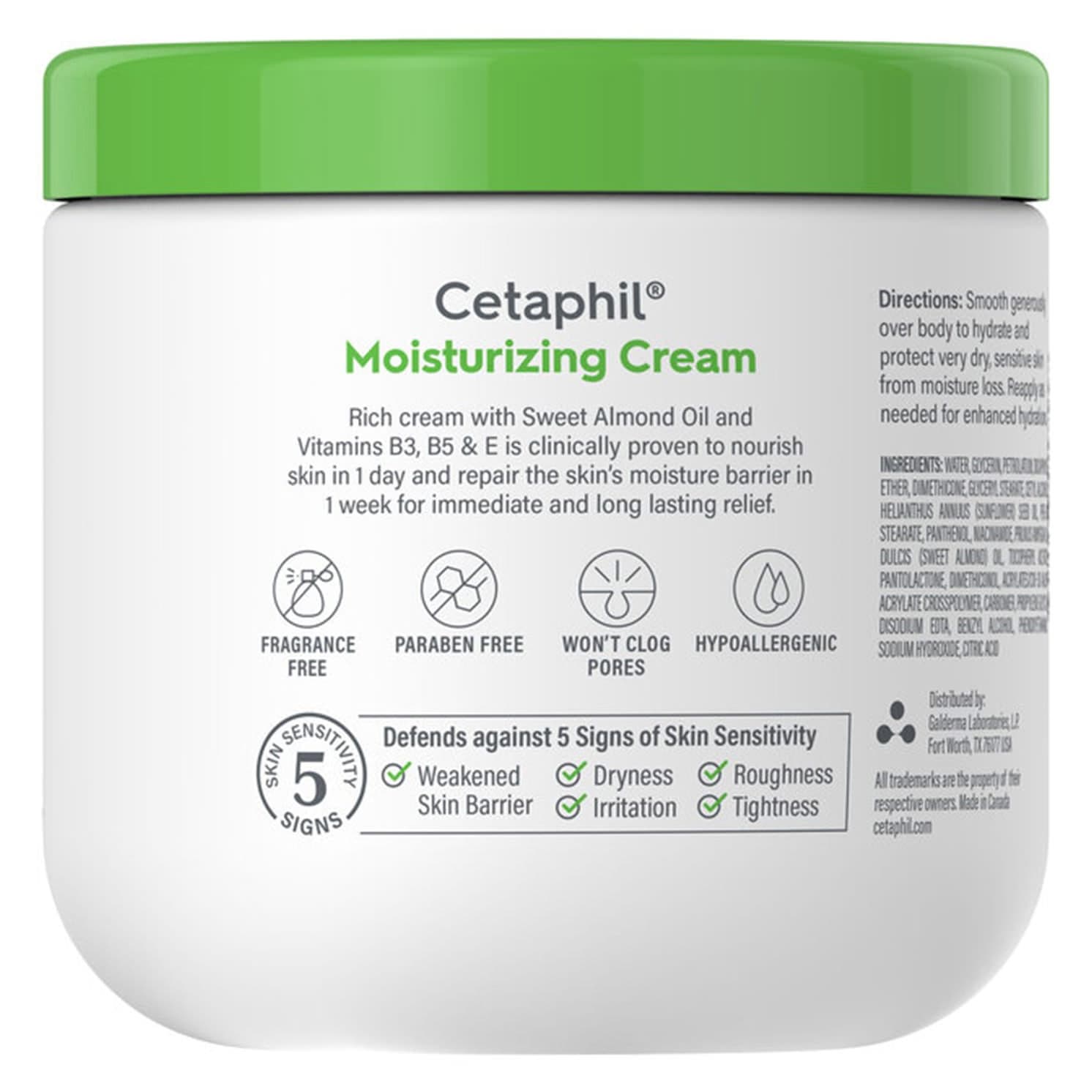 Cetaphil Hand and Body Moisturizer Cream, 16 oz - Image 2