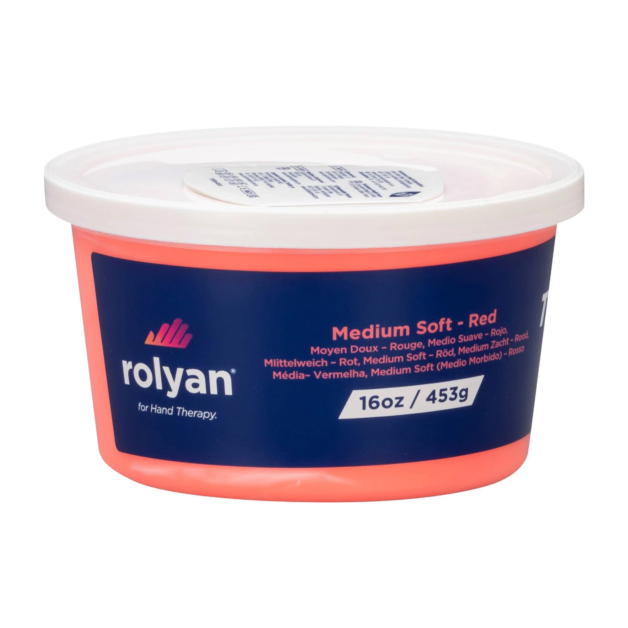 Rolyan Therapy Putty, 1 lb/16oz Red, Medium Soft - Image 1