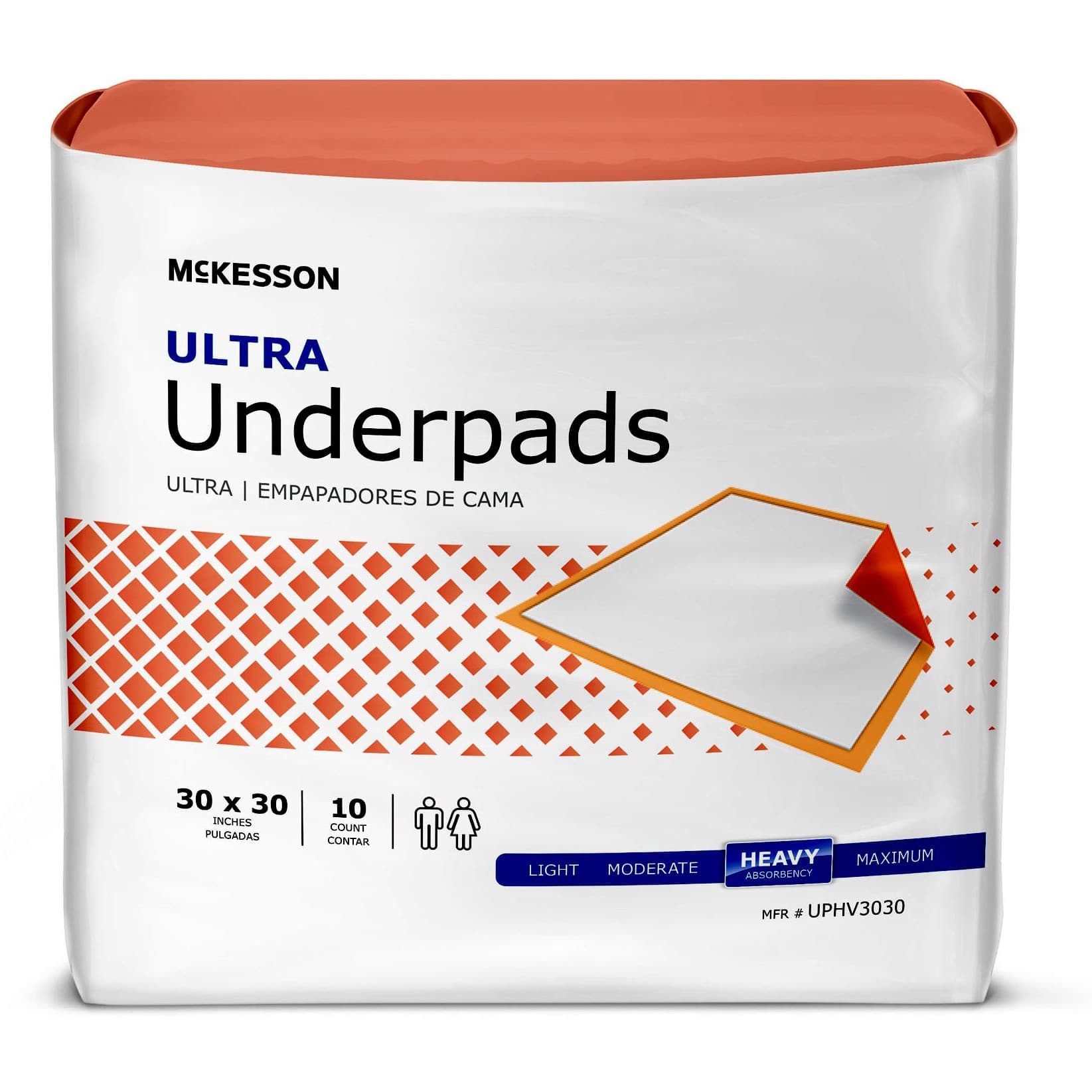 McKesson Ultra Incontinence Underpads, 30 x 30 Inch - Case of 100 - Image 1