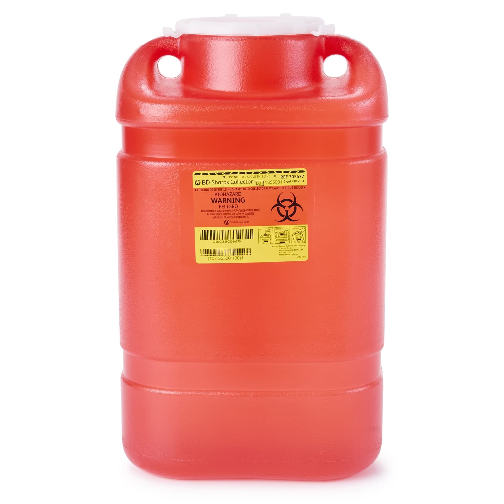 BD Multi-Use One-Piece Sharps Collector, Large Funnel - Image 1