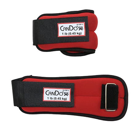 CanDo Weight Straps Set, 2 Lbs, Red - Pair - Image 1