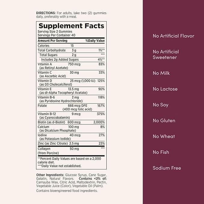 Nature's Bounty Optimal Solutions Women's Multivitamin Gummies - Bottle of 80 - Image 2